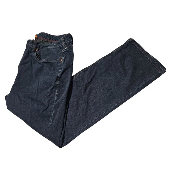 Tommy Bahama Jeans Mens Size 42 X 30 Straight Leg Mid Rise Dark Wash Denim Pants